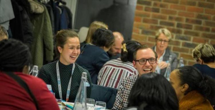 At Healthy Futures event, people sitting around a table